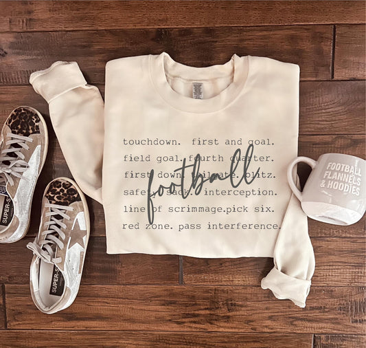 Football Words Sweater