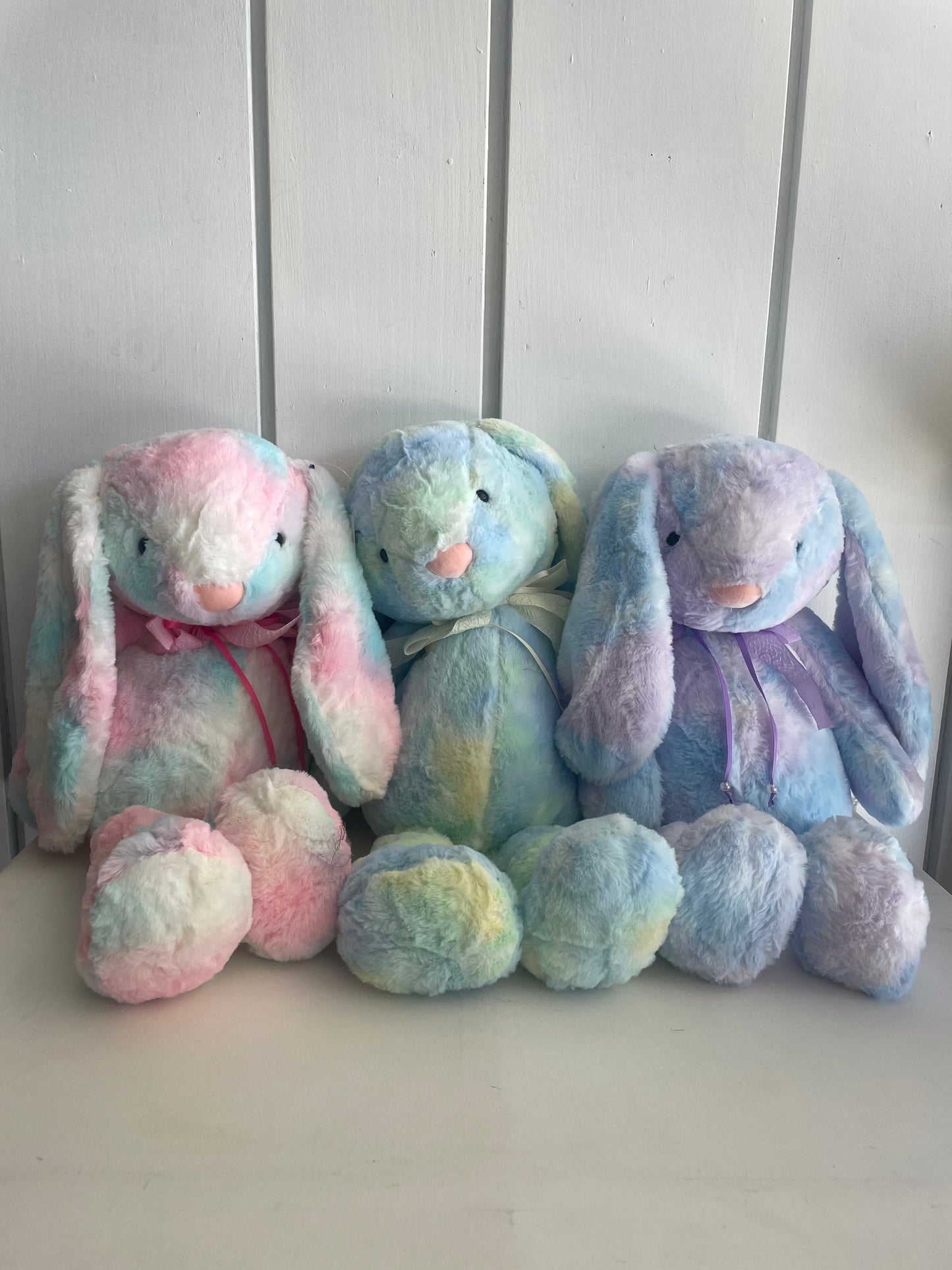 Tie-Dye Plush Bunny - XL Blue