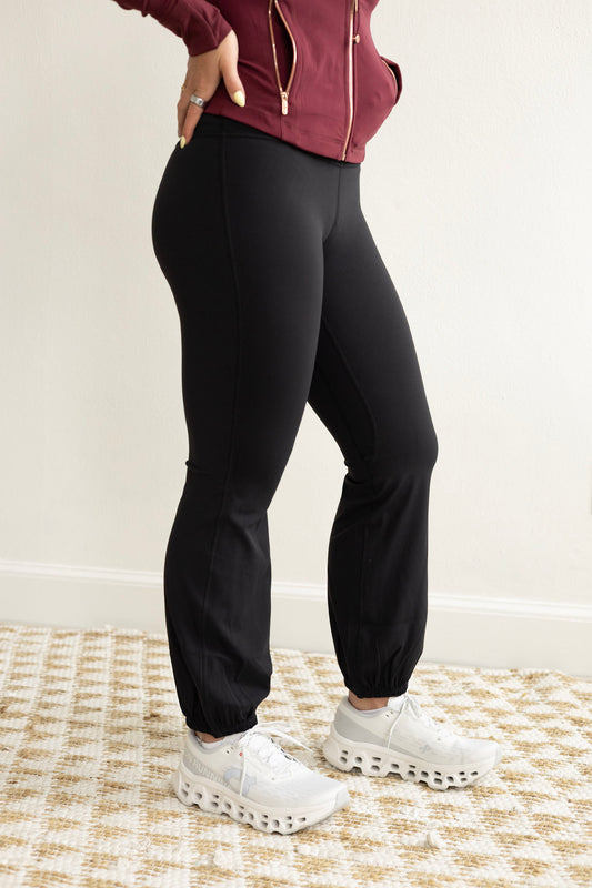 Align Bubble-Hem HR Pant - Black