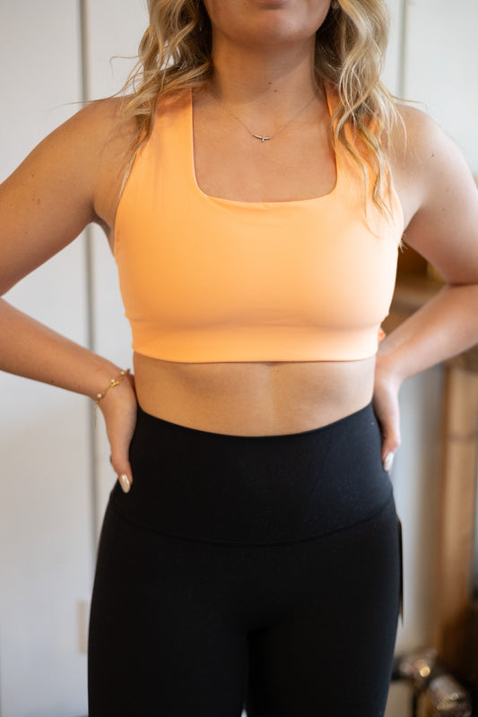 Win Win Bra - Neon Clementine