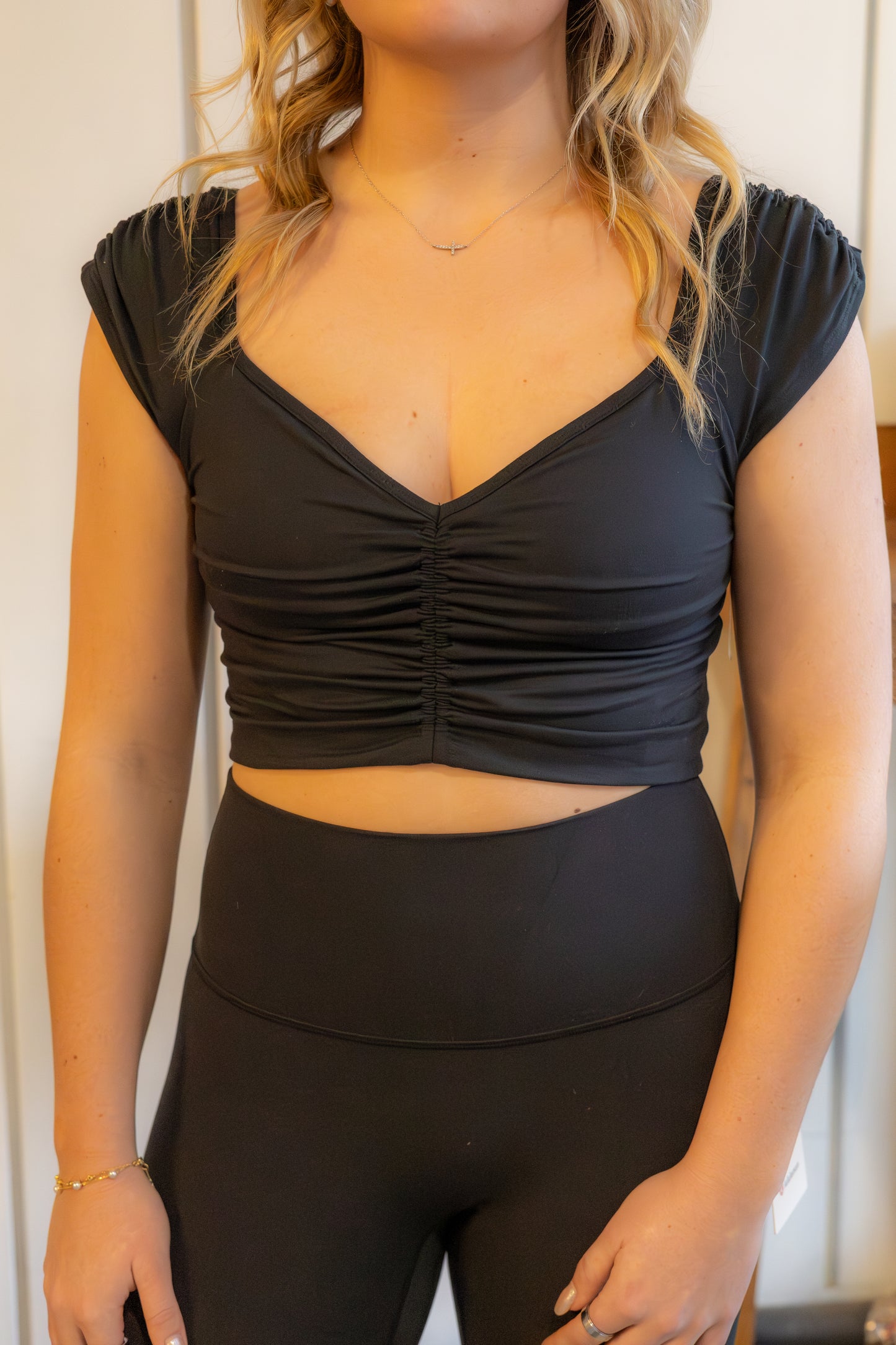 Breathe Deeper Cami - Black