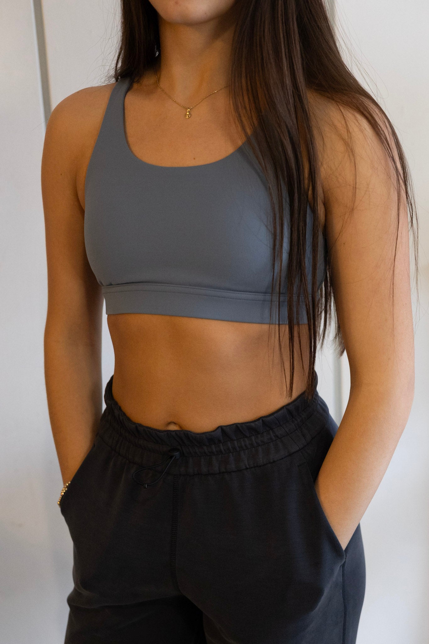 Wunder Train Mesh Bra - Steel Blue
