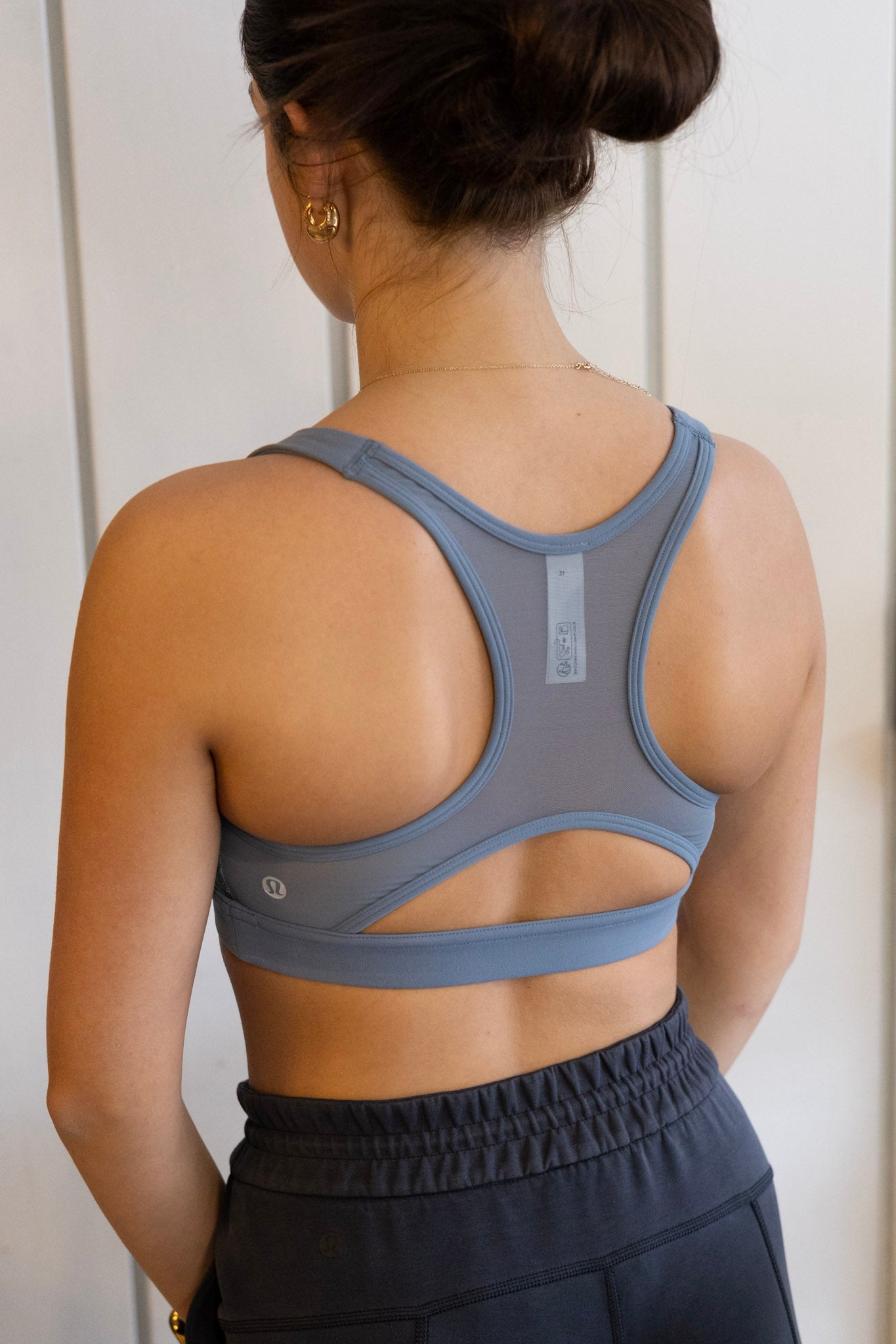 Wunder Train Mesh Bra - Steel Blue