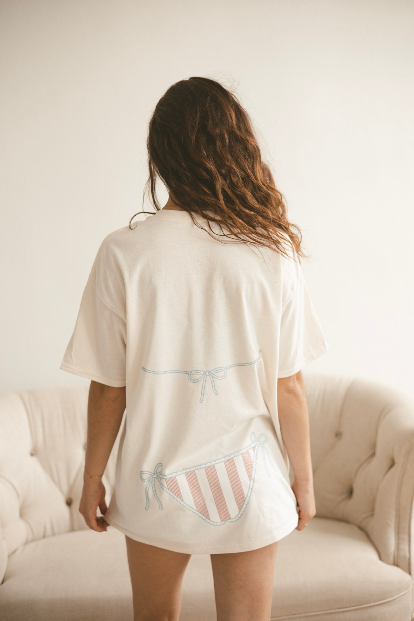 Full Body Bikini Tee - Cream