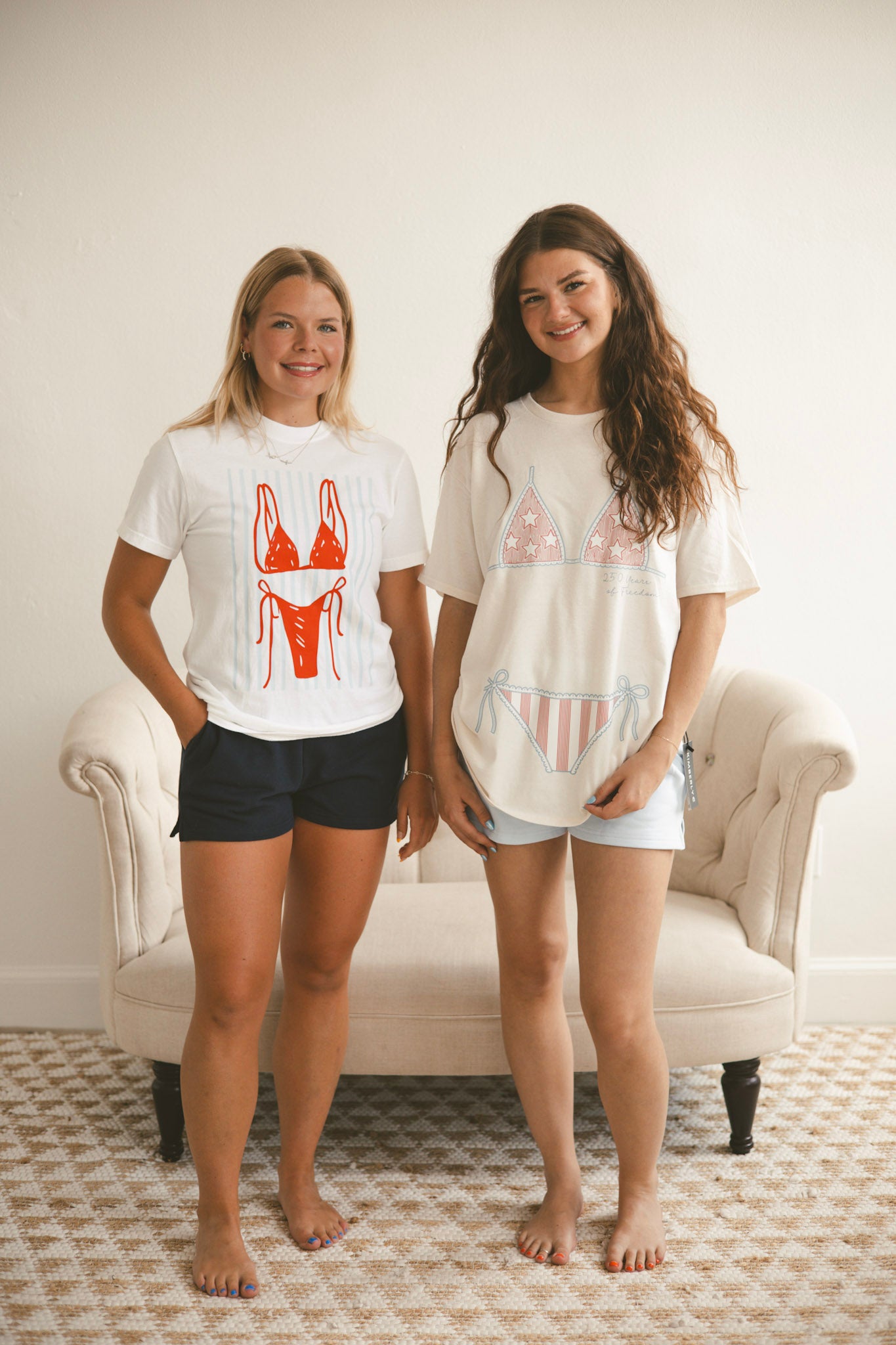 Full Body Bikini Tee - Cream