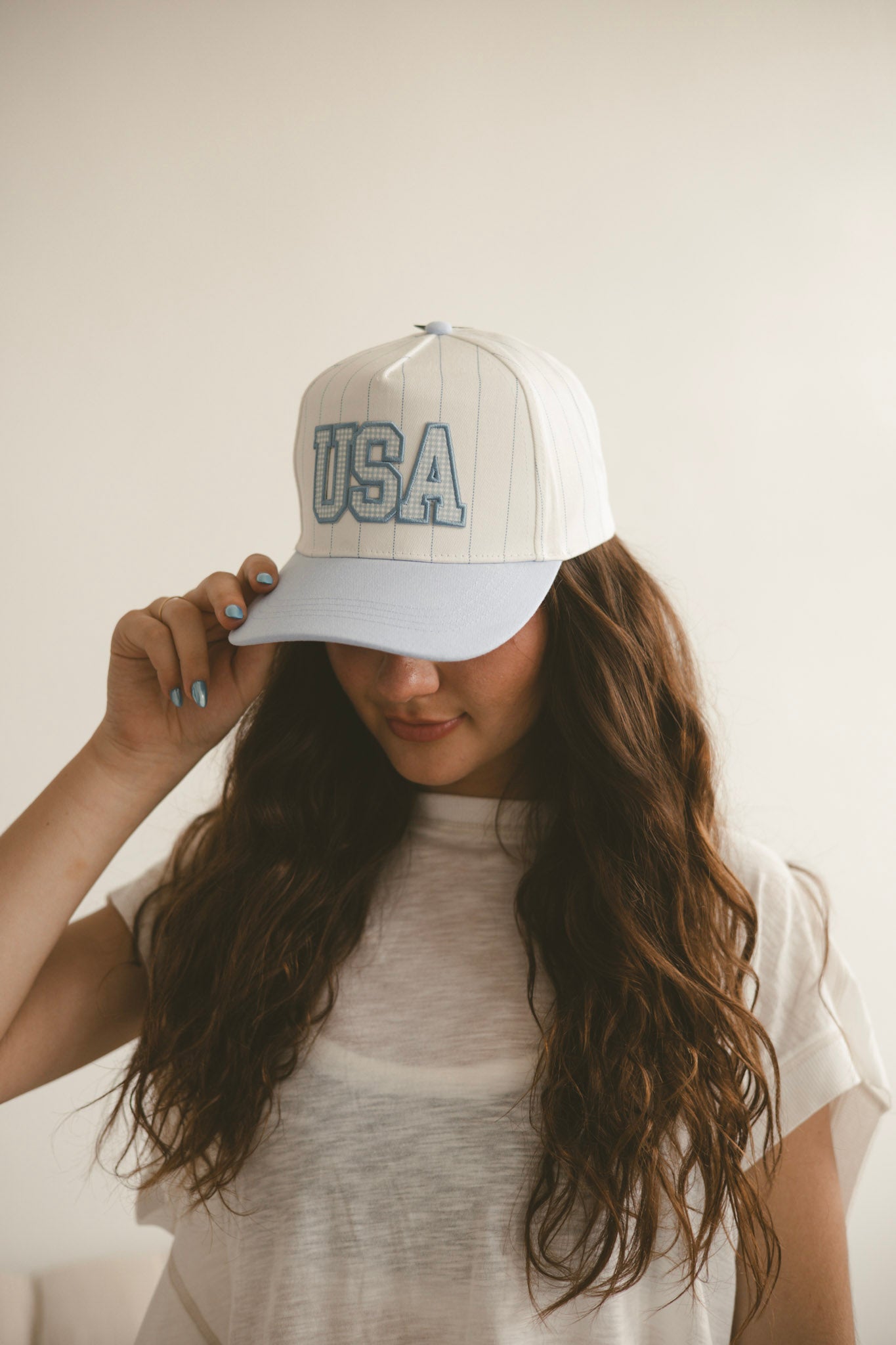 USA Gingham Trucker Hat
