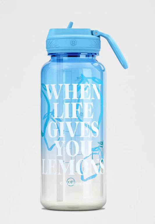 Back to Life Sport Bottle 32oz - Ocean Wave/Coconut Ivory