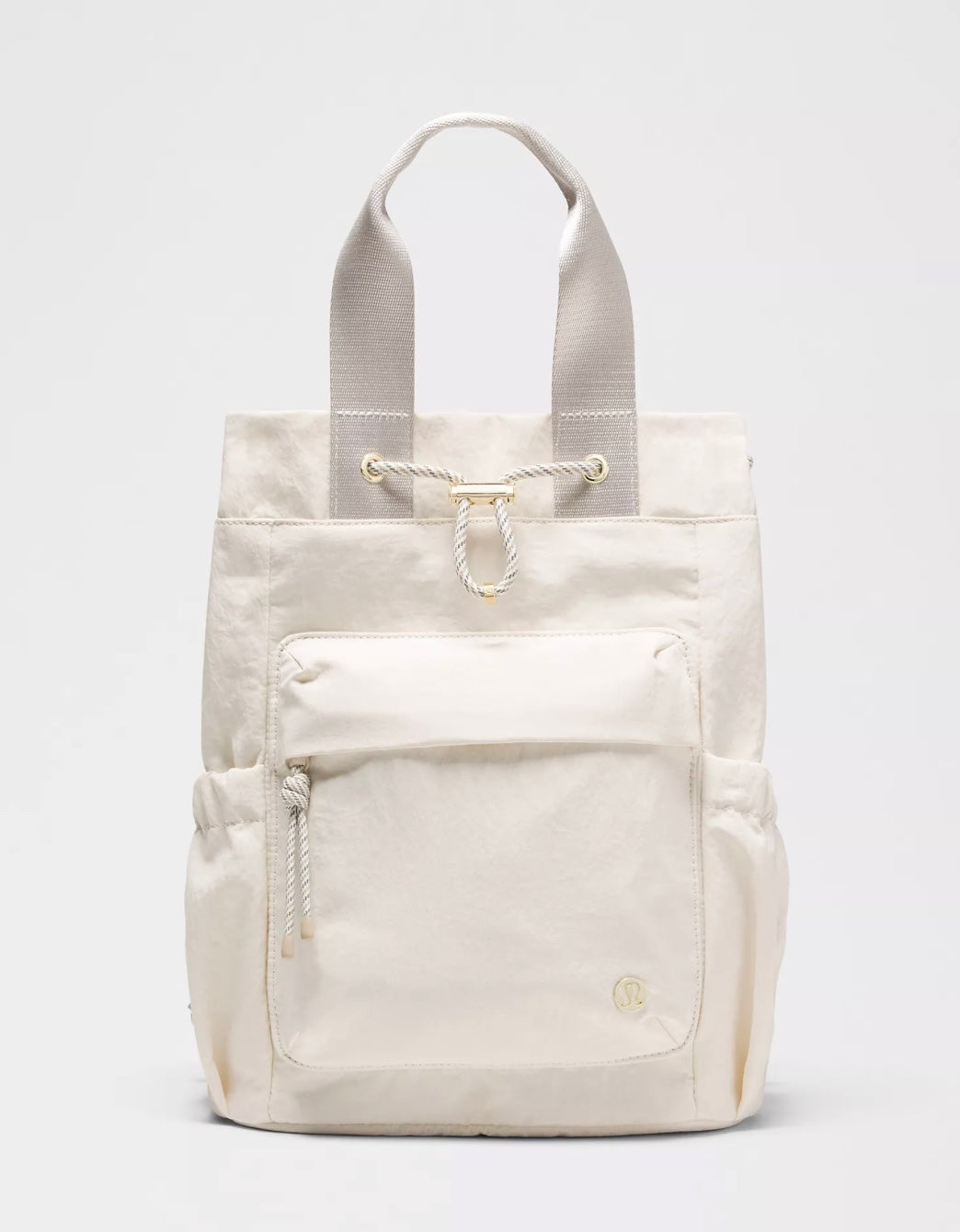 Convertible Bucket Bag *Small - Ivory/Khaki/Gold