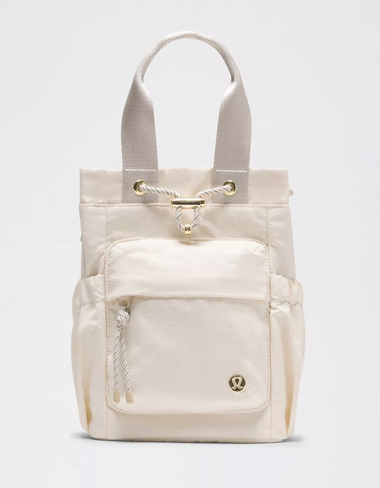 Convertible Bucket Bag *Mini - Ivory/Khaki/Gold