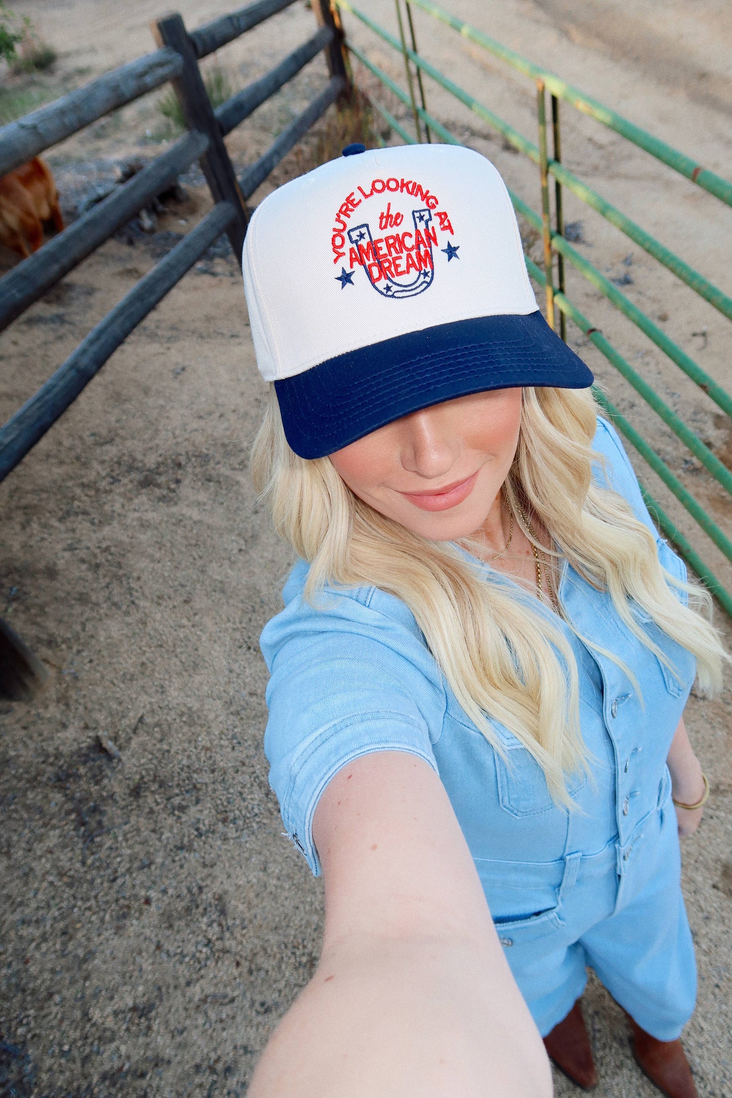 You're Looking At The American Dream Embroidered Hat