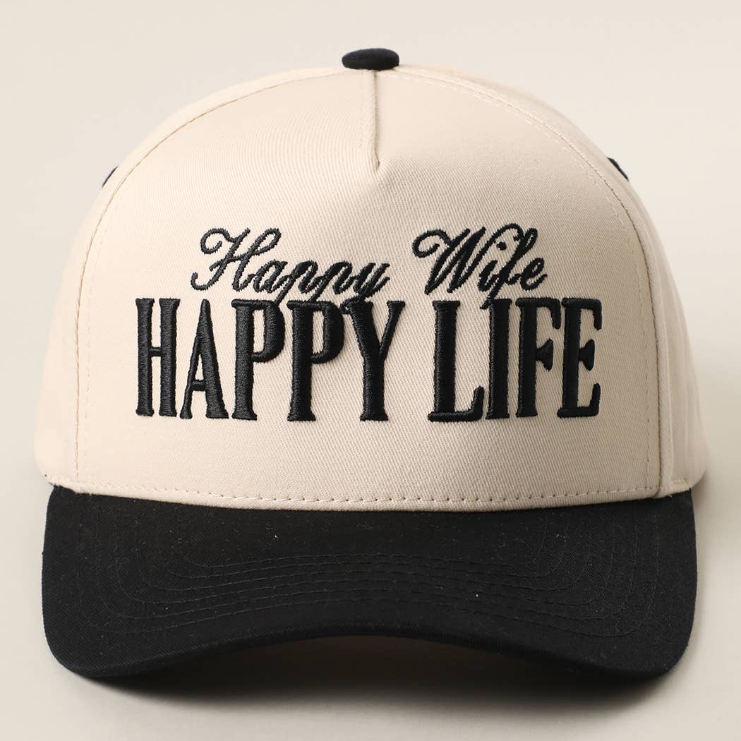 Happy Wife Happy Life Trucker Hat