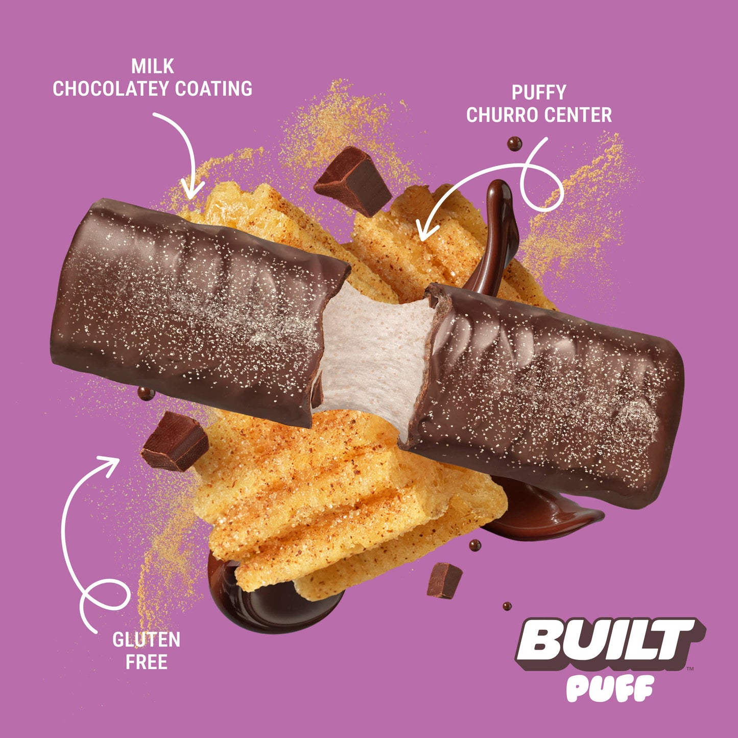 Built Puff Protein Bars - Churro