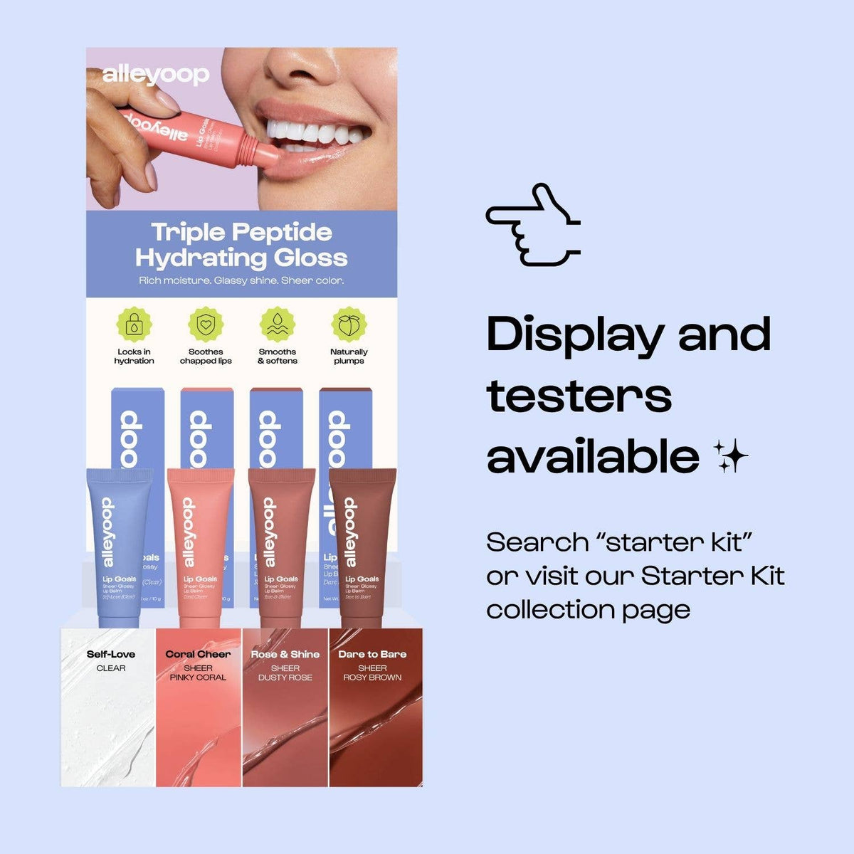 Coral Cheer Lip Goals Glossy Lip Balm