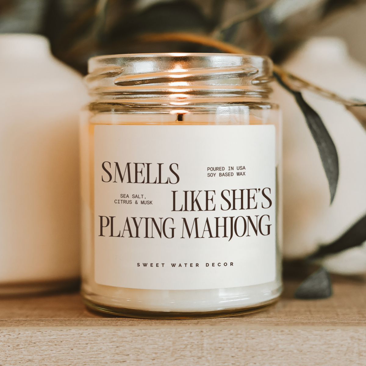 Smells Like She's Playing Mahjong 9oz Soy Candle