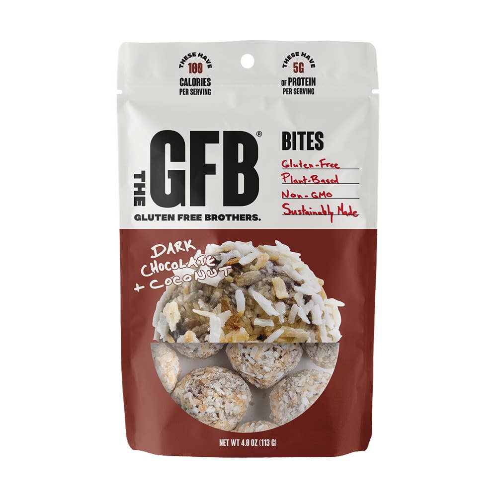 Dark Chocolate Coconut Protein Bites