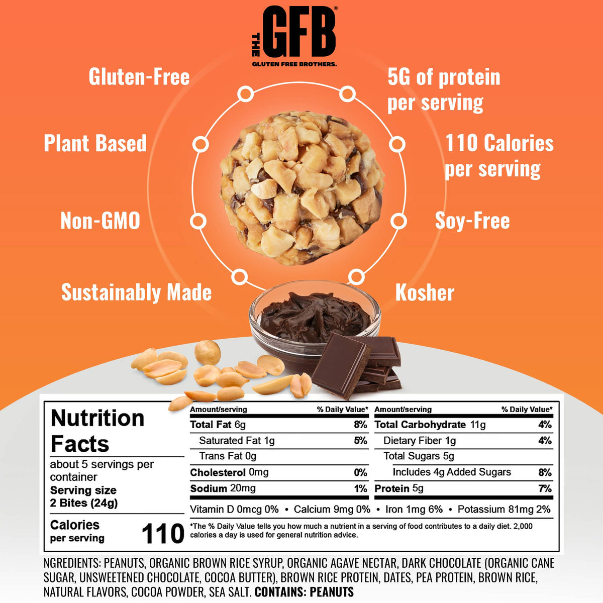 Dark Chocolate Peanut Butter Protein Bites