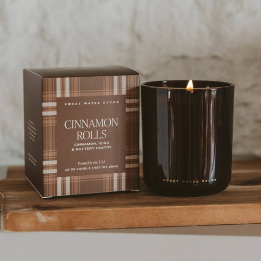 Cinnamon Rolls 12oz Boxed Soy Candle