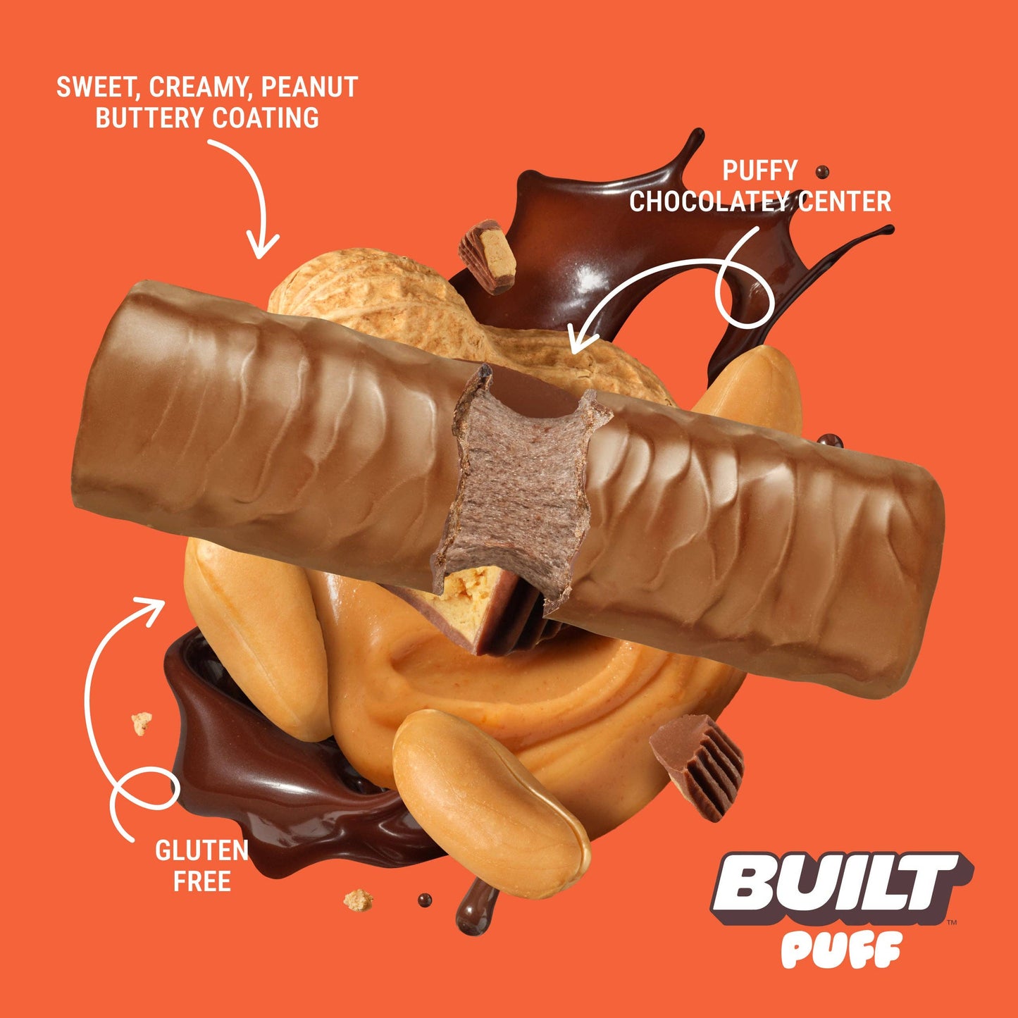 Built Puff Protein Bars - Peanut Butter Cup