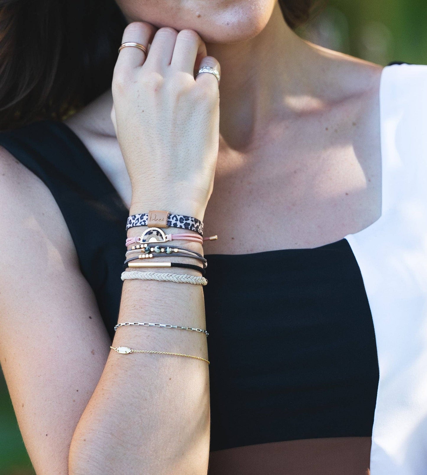 "Wild" Animal Print Hair Tie Bracelets: Small