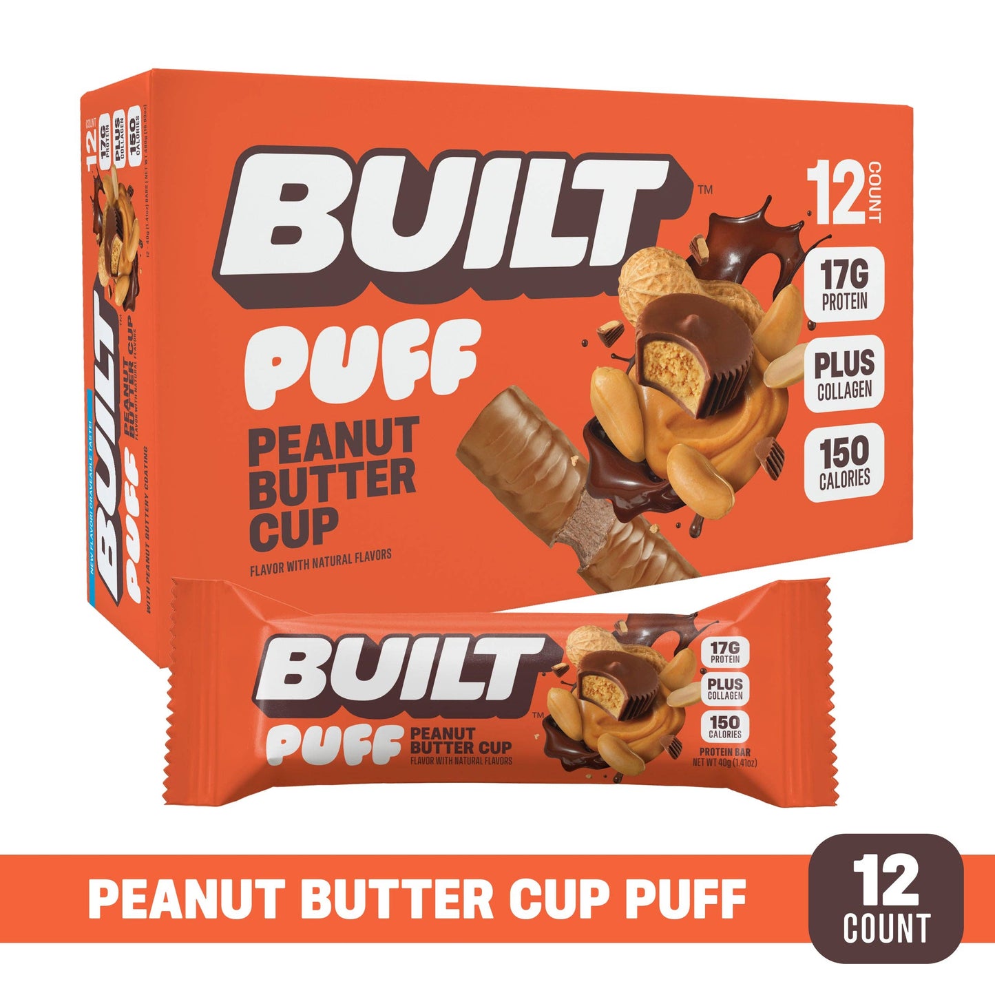 Built Puff Protein Bars - Peanut Butter Cup