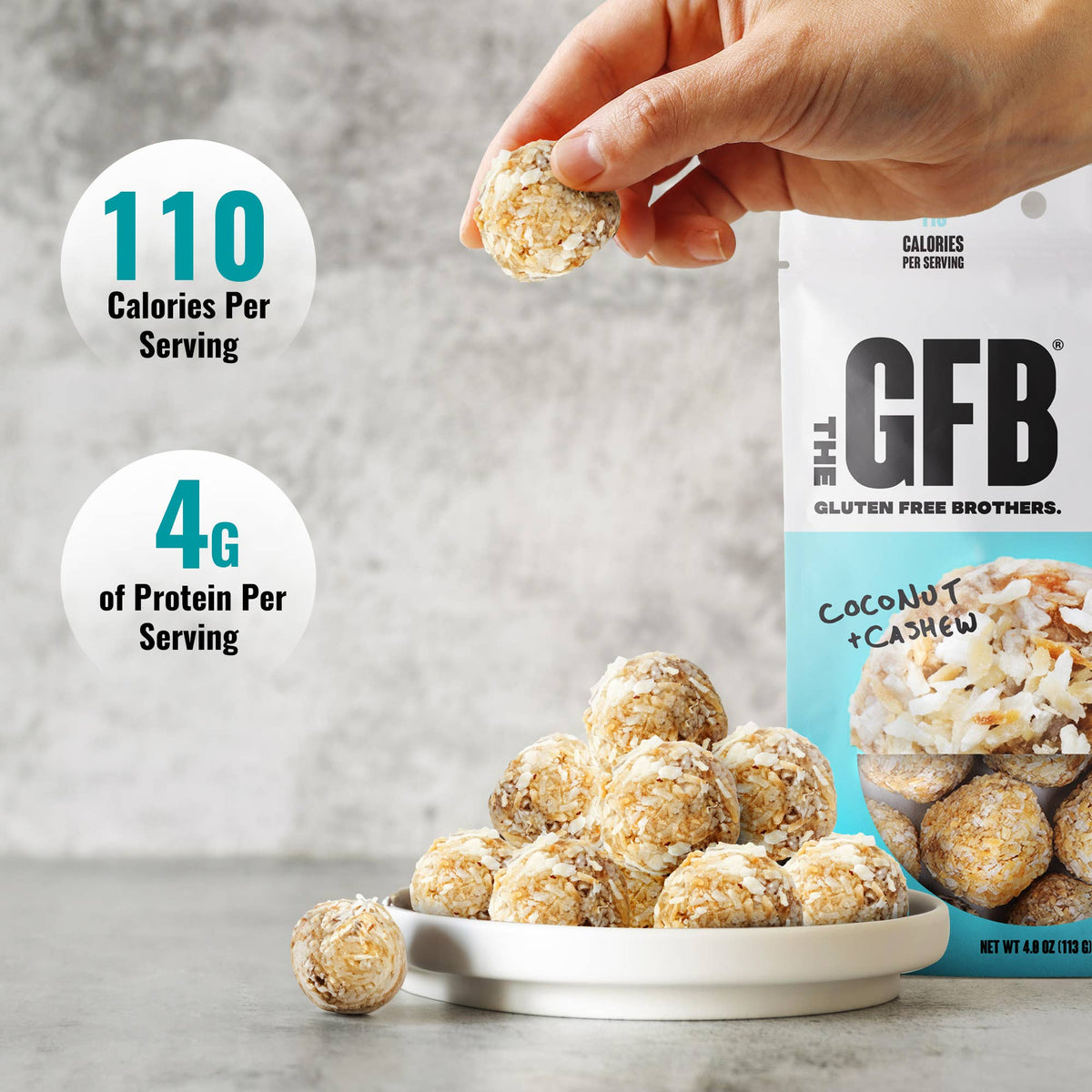 Coconut Cashew Protein Bites