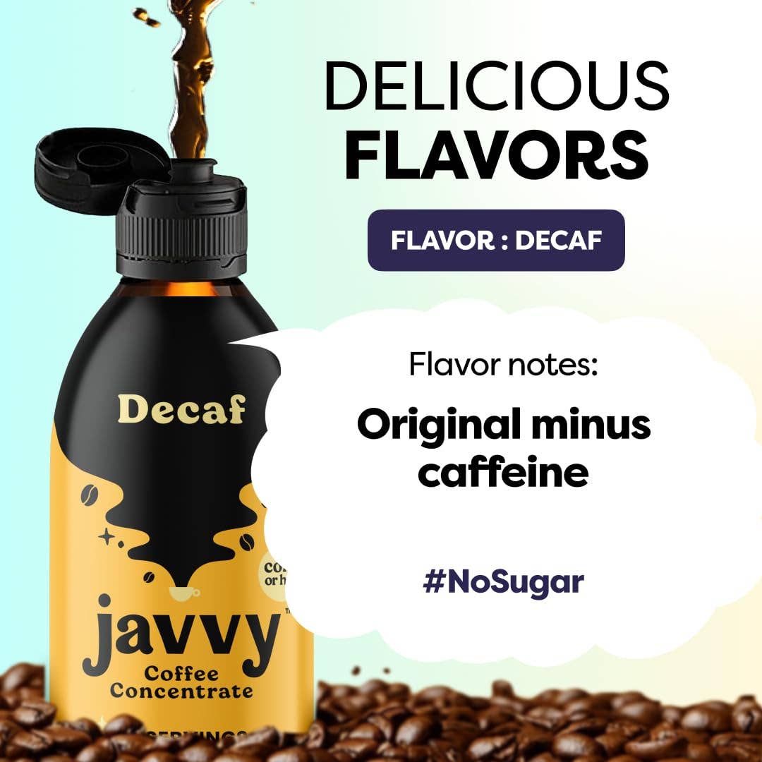 Javvy Decaf Cold Brew Coffee Concentrate