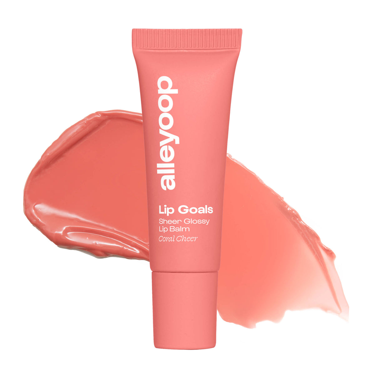 Coral Cheer Lip Goals Glossy Lip Balm
