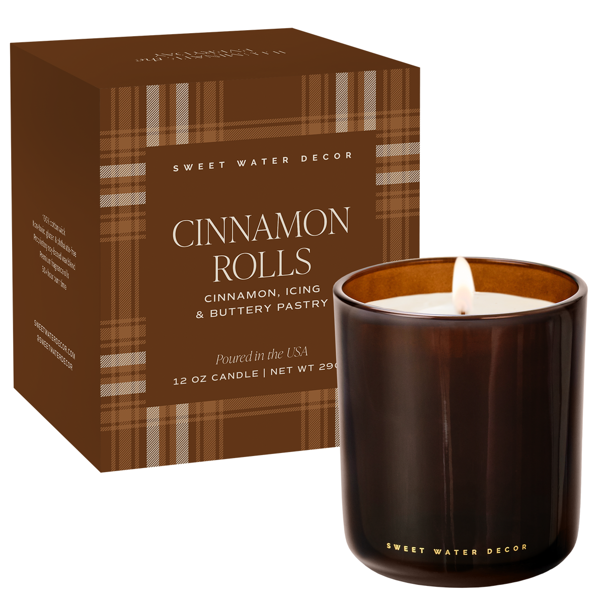 Cinnamon Rolls 12oz Boxed Soy Candle