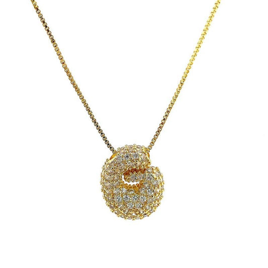 Initial CZ MINI Waterdrop 18K Gold - G