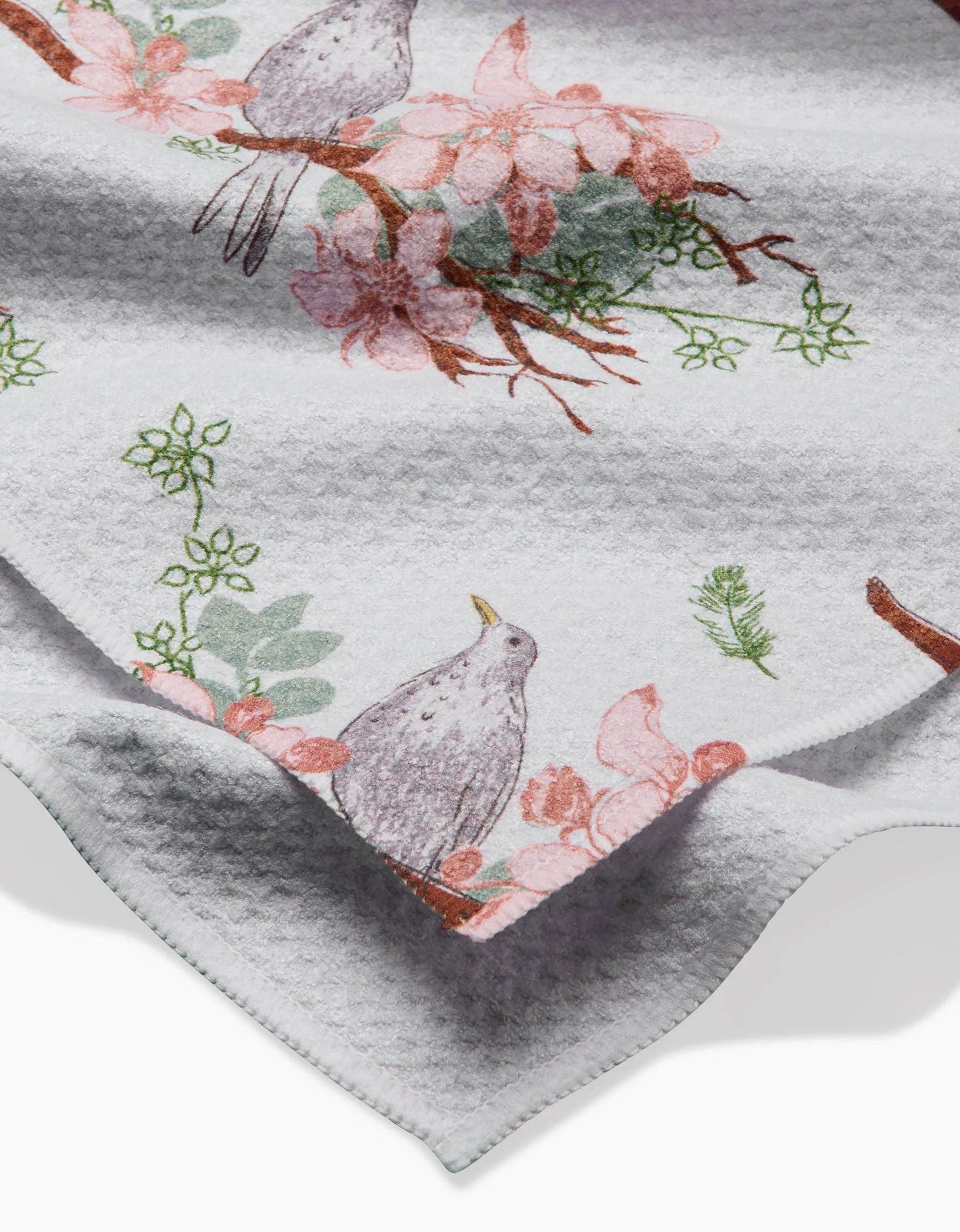 Blackbird and Blossom Tea Towel