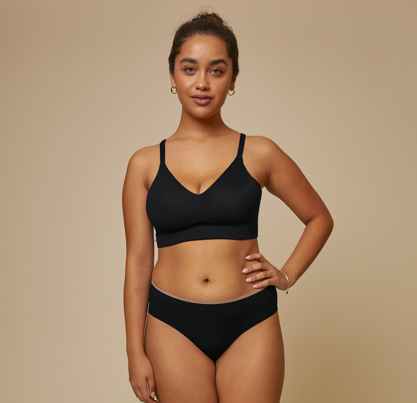 Bliss Triangle Bralette - Black / M