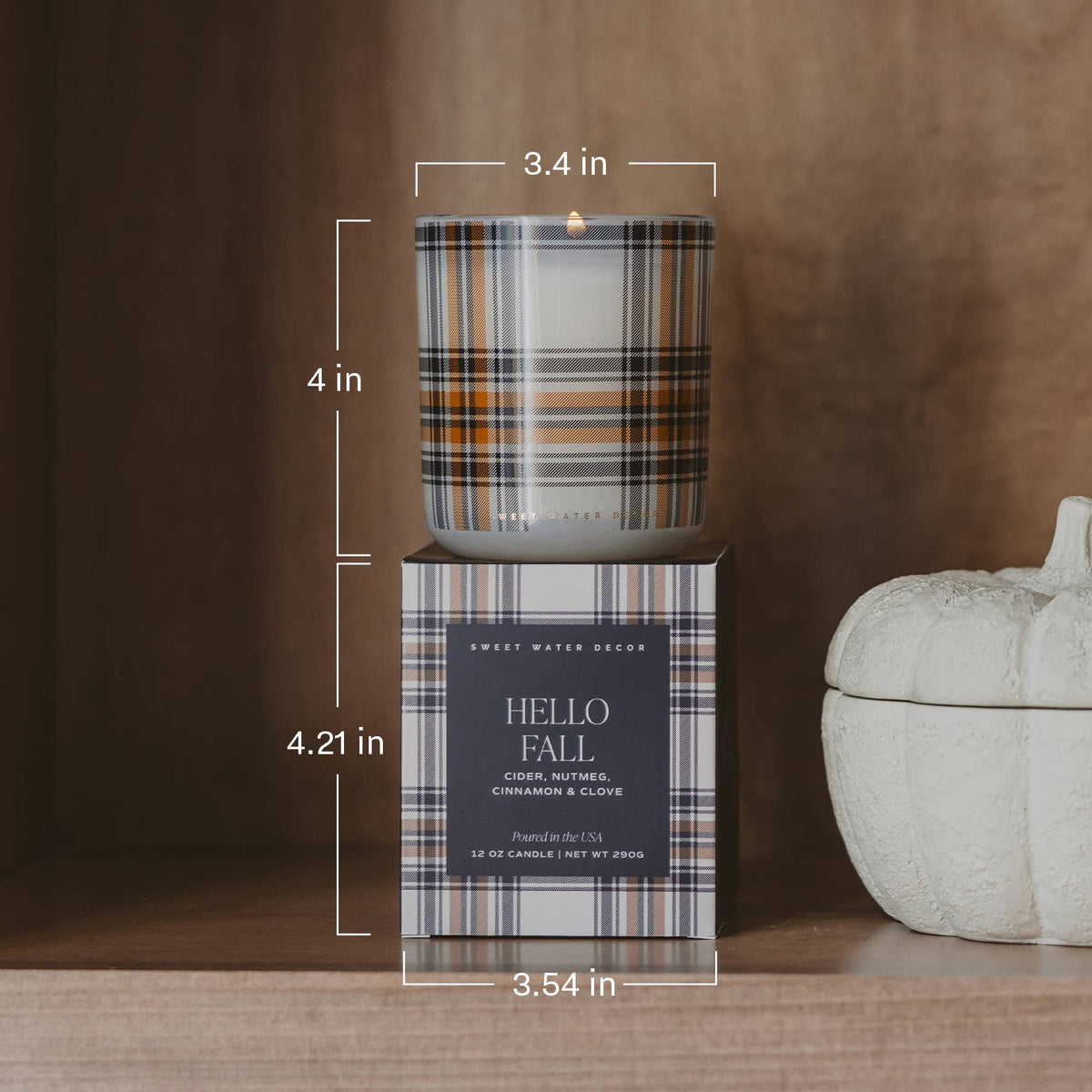 Cinnamon Rolls 12oz Boxed Soy Candle