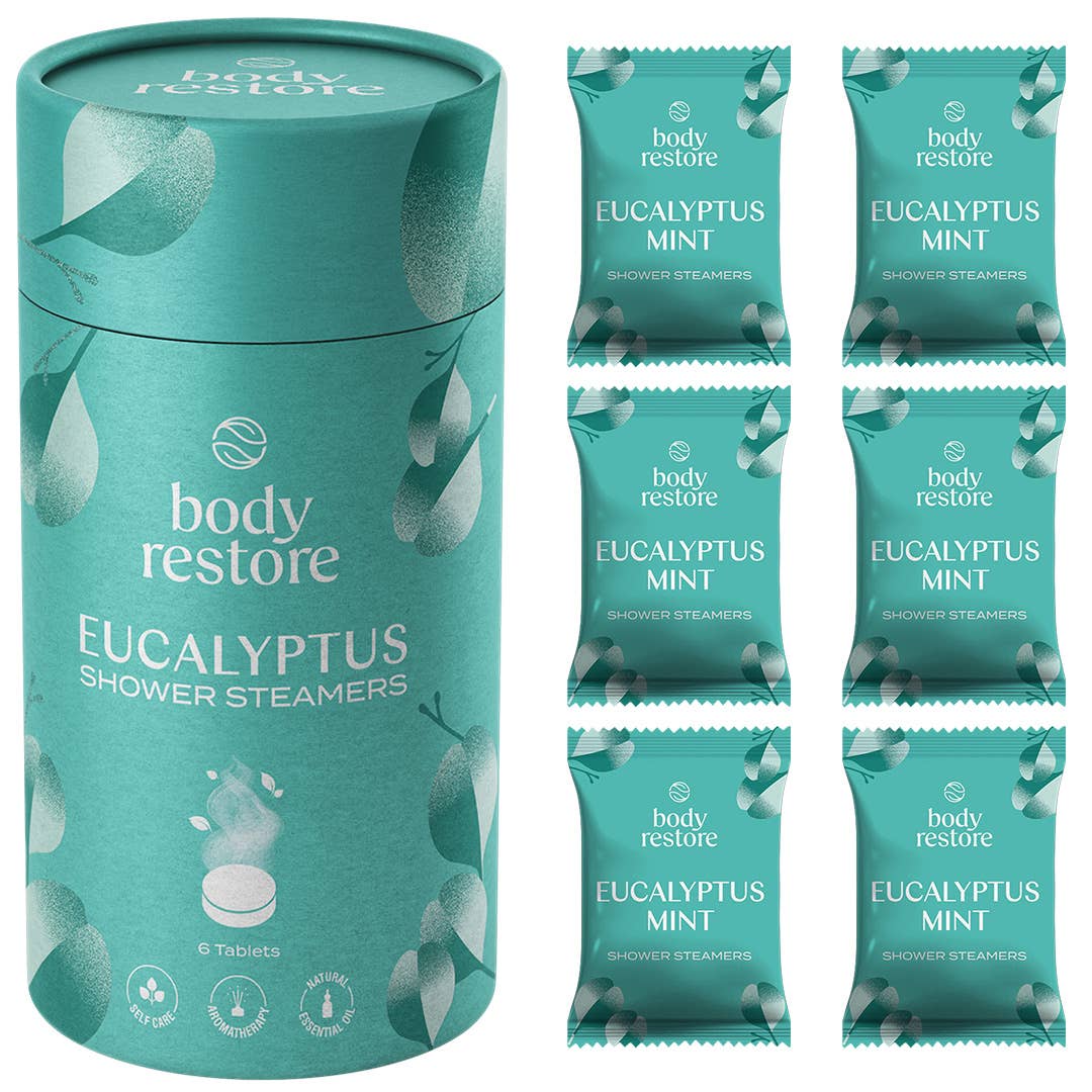Body Restore Shower Steamer Aromatherapy Tube Pack of 6 : Citrus