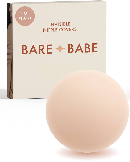 Invisible Non-Adhesive Nipple Covers - Creme Regular