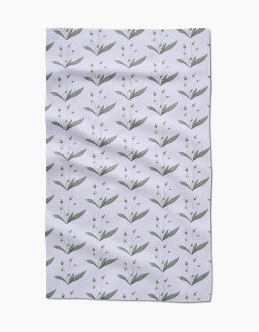 Wild Leaves Green Tea Towel