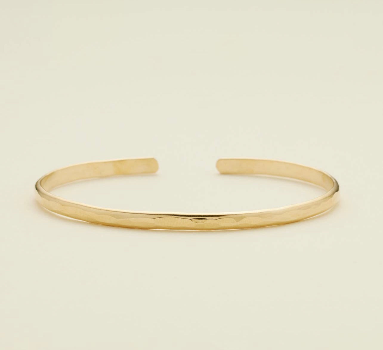 Hammered Cuff Bracelet - Gold Filled