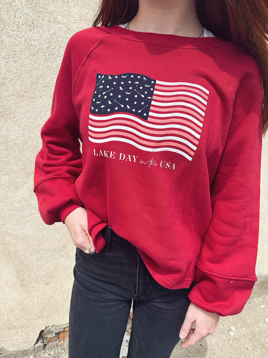 Lake Day in the USA Sweatshirt
