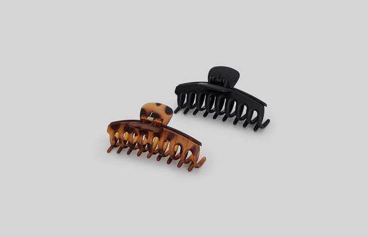 Recycled Plastic Oversized Matte Claw Clip 2pc