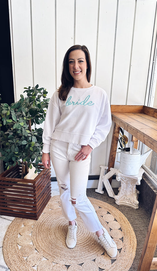 Bride Boxy Corded Sweatshirt