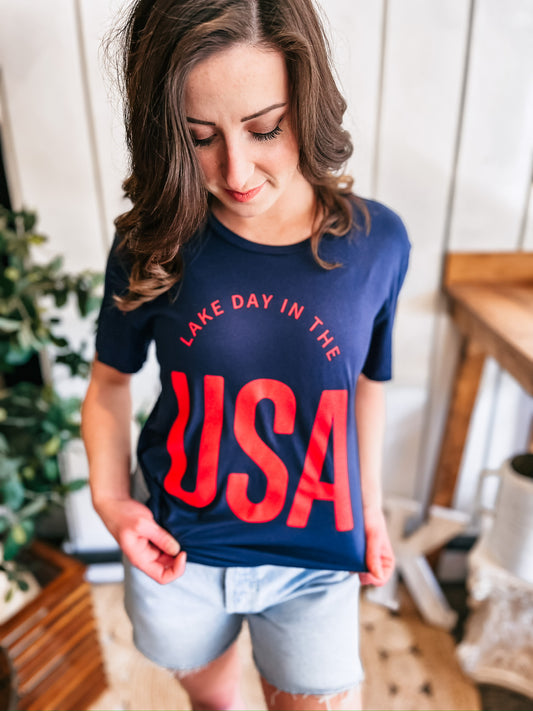 Lake Day USA Tee