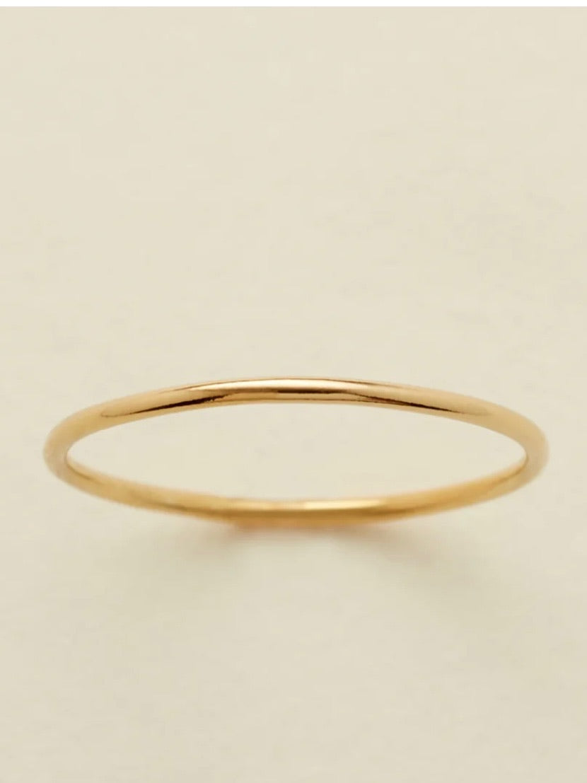 Rounded Stacking Ring - Gold Filled
