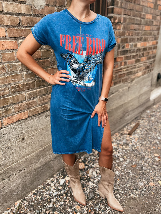 Free Bird Eagle Graphic Dress