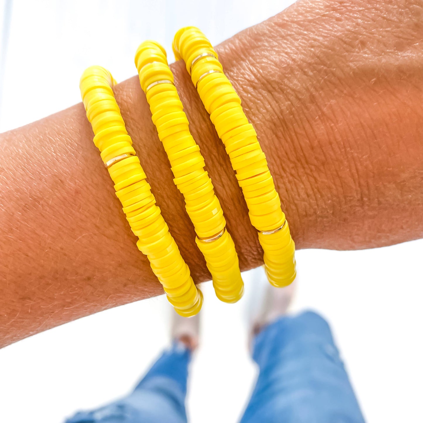 Yellow Heishi Bracelet
