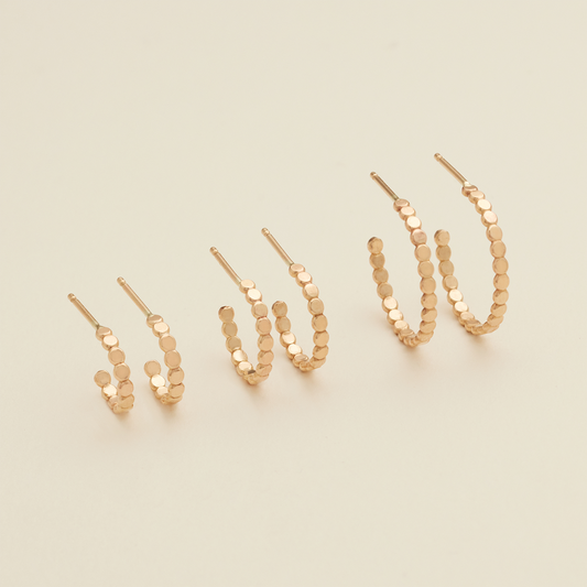 Poppy Hoop Earrings - Silver/10mm
