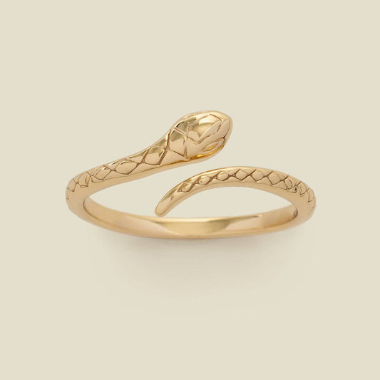 Snake Ring: Gold Vermeil / 8