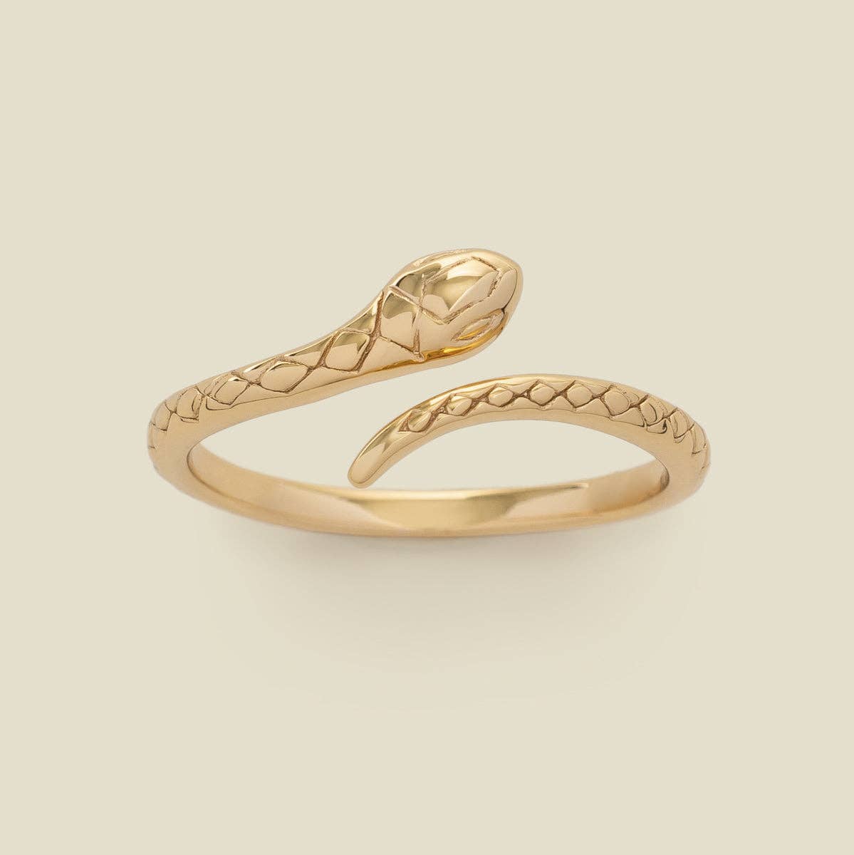 Snake Ring: Gold Vermeil / 8