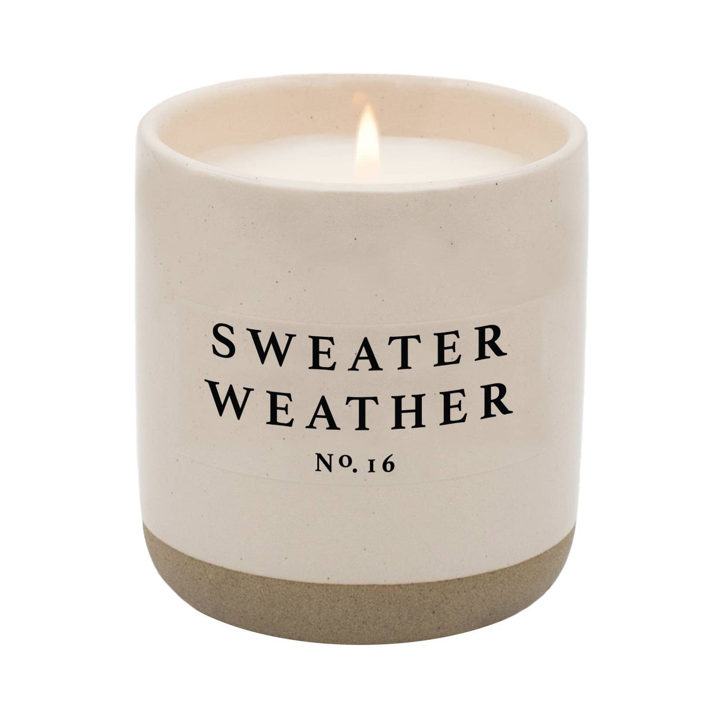 Sweater Weather Soy Candle | Stoneware Candle Jar