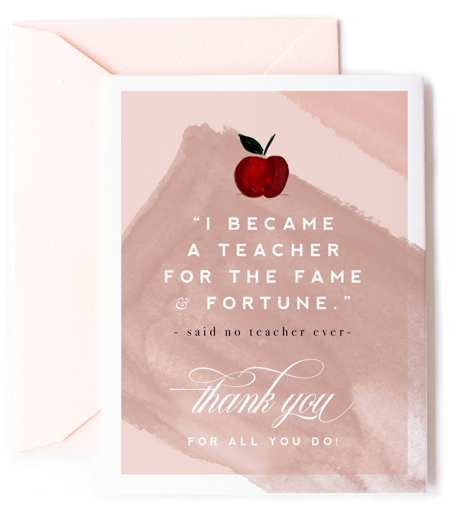 Fame & Fortune - Teacher Thank You Card