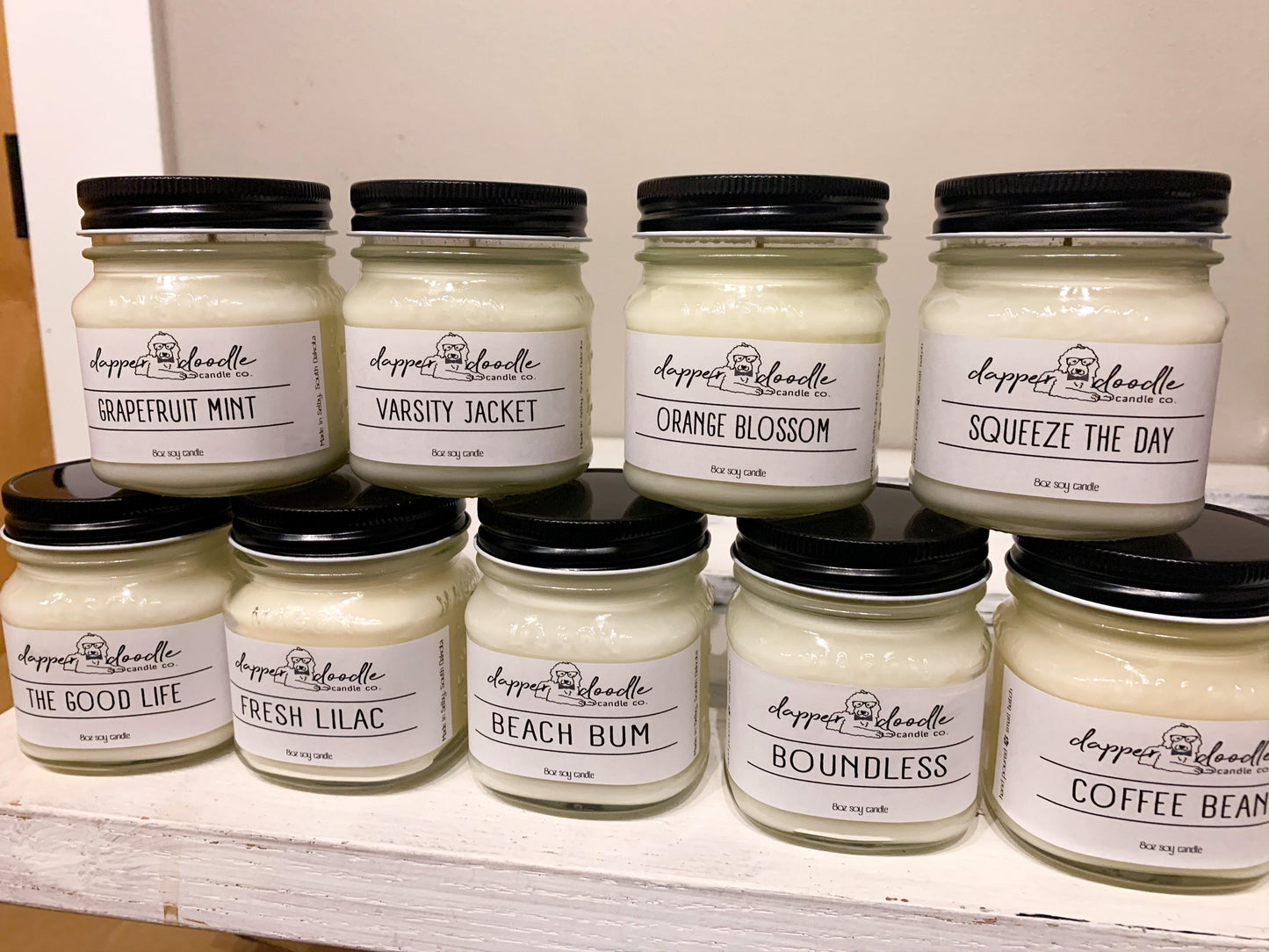 Spring Dapper Doodle Candle Collection