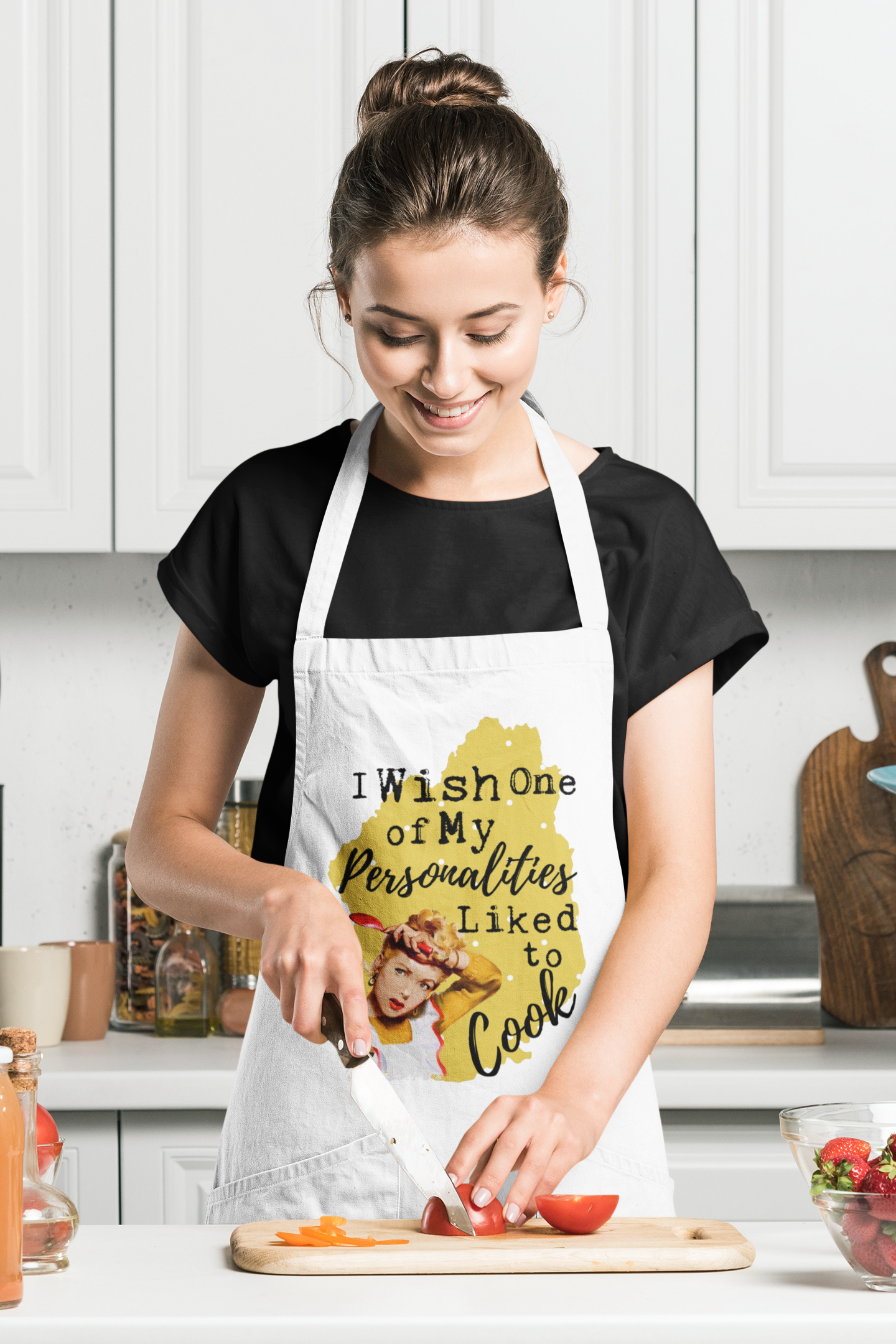 Funny Apron - I wish one of my personalities liked cooking